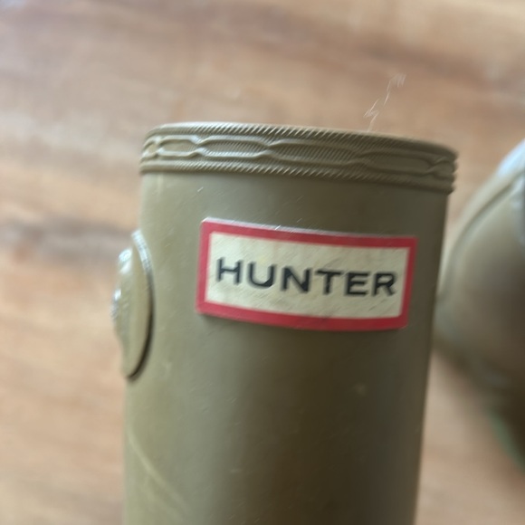 Big Kids Original First Hunter Rain boots size 3 army green - Picture 6 of 7